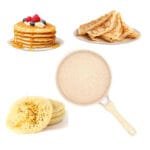 Poêle à crêpes et baghrir en granit Beige – Image 2