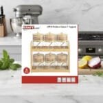 Set à épices en verre – 6 pièces – Kraft – Image 2