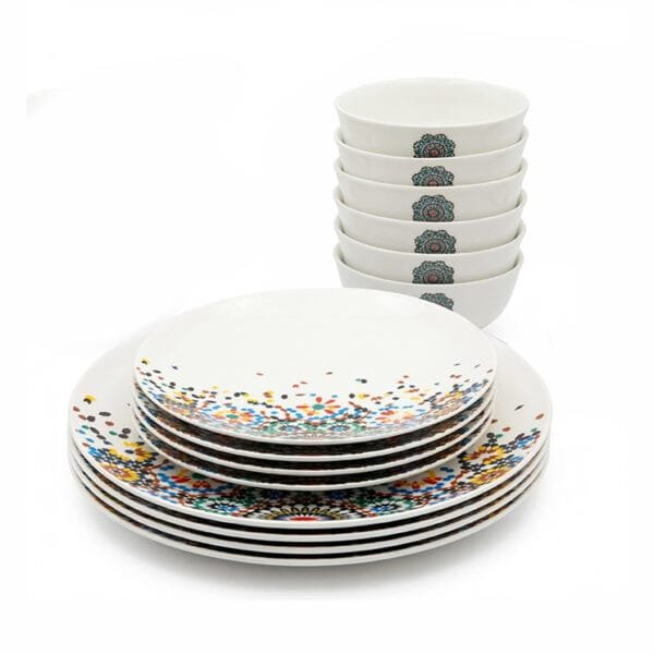 SCE DE TABLE 18PCS ZELIJ 96F12518