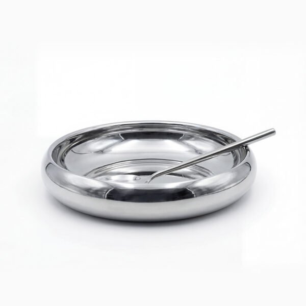 Plat pour fruits secs argenté