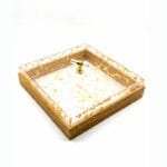 Présentoir de gâteaux avec couvercle carré