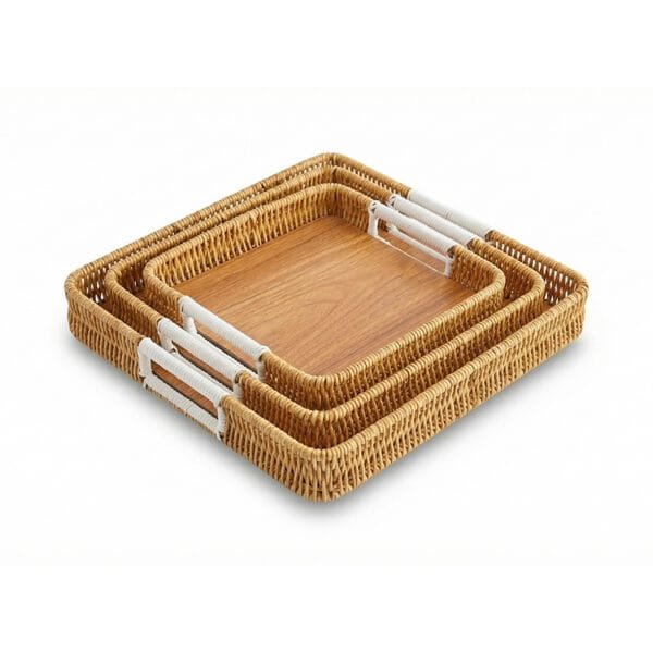 Plateaux 3 pcs carrés