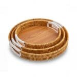 Plateaux 3 pcs ronds