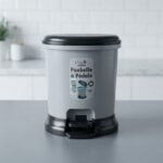Poubelle à Pédale 3L Grise et Noire