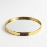 Plateau avec miroir rond petit