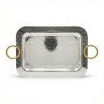 Plateau argenté carré moyen