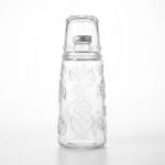 Bouteille en verre motif citron