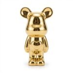 Ourson Décoratif Doré – Grand Modèle