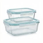 Boîte en verre petite rectangle four / micro-ondes
