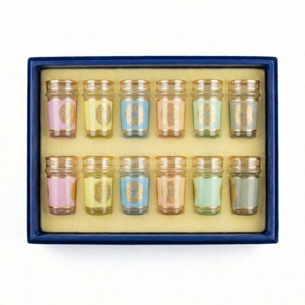 Service de 12 verres à thé – Décoration traditionnelle – 175 ml