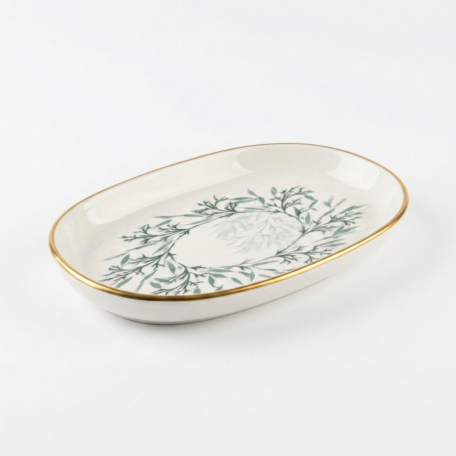 img_6488-2 Plat ovale 20 cm Trame UL0030 – Image 1