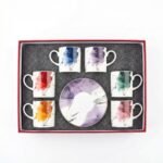 Service 12 pcs thé/café 220 ml : 6 tasses + 6 sous-tasses