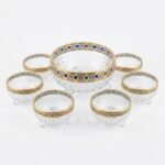 Set 7pcs saladier+6 bols transparent