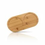 Plateau en bambou 2 compartiments