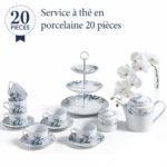 Service a the en porcelaine 20pcs