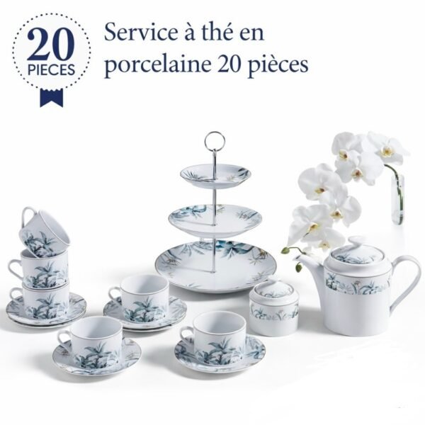 Service a the en porcelaine 20pcs