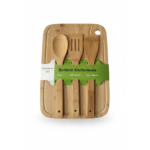 Planche + 3 cuillères en bois