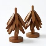 Sous plat en bois warda marron – Image 2