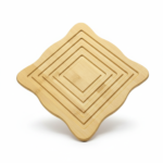 Présentoir carré en bambou