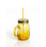 Mug en verre avec paille – Image 4