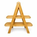 Etagere 2 niveau en bambo