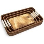 Plateau 3 pcs rectangulaire