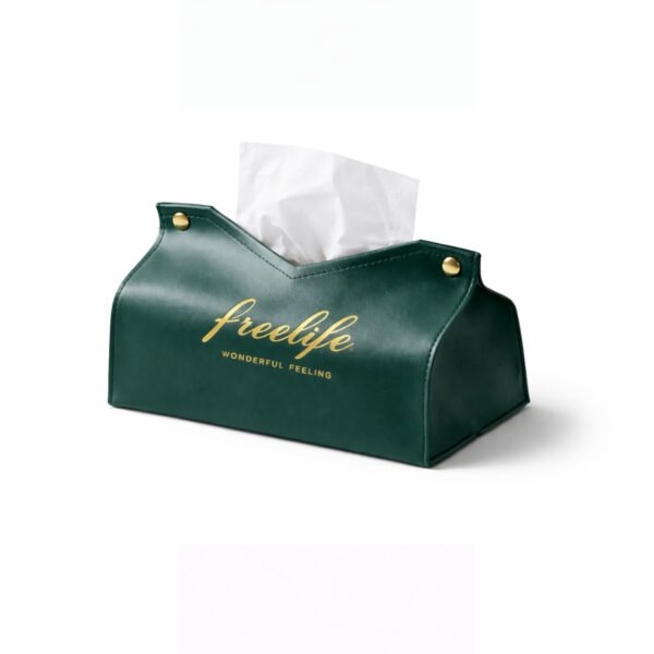 Boite mouchoire en cuire