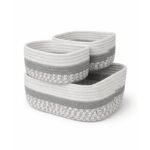Panier de rangement en corde 3 pcs