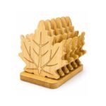 Sous tasse warda 6pcs en bambo