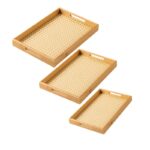 plateau bamboo 3 pcs rec 36*34*32 cm