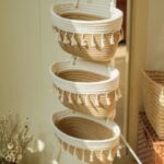 3 panier suspendu en corde