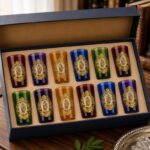 12 verres à thé marocain coloré – Image 2