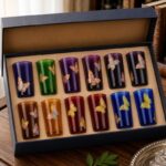12 verres à thé marocain coloré – Image 3