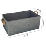 Panier de Rangement gris (48*28*20 cm)