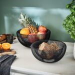 Bol à fruit en métal noir 25*10 – Image 2