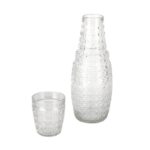 Set carafe et verre en verre gravé – 1L