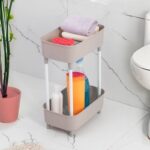 Étagère de salle de bain 2 niveaux – 18x30x42 cm – Image 2