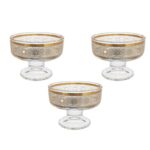 Ensemble de 3 Coupes en Verre Traditionnelles