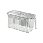 Organiseur de réfrigérateur 3,6L – silicone et transparence