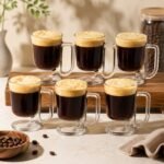 Set de 6 Tasses à Café en Verre 95 ml