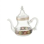 Théière Marocaine en Verre Gravé