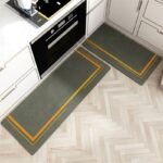 Set de 2 tapis de cuisine (120x50 cm / 80x50 cm)