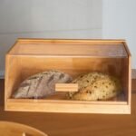 Boîte à pain en bois /plexi