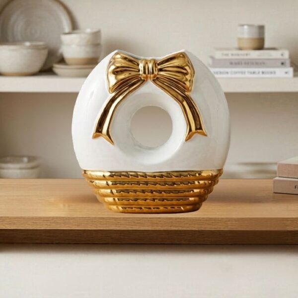 Vase grand en céramique moderne blanc