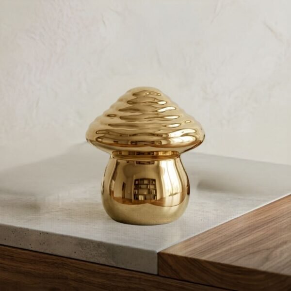 Décor champignon dorée