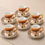 Service à Café Porcelaine inspiration hermès v2