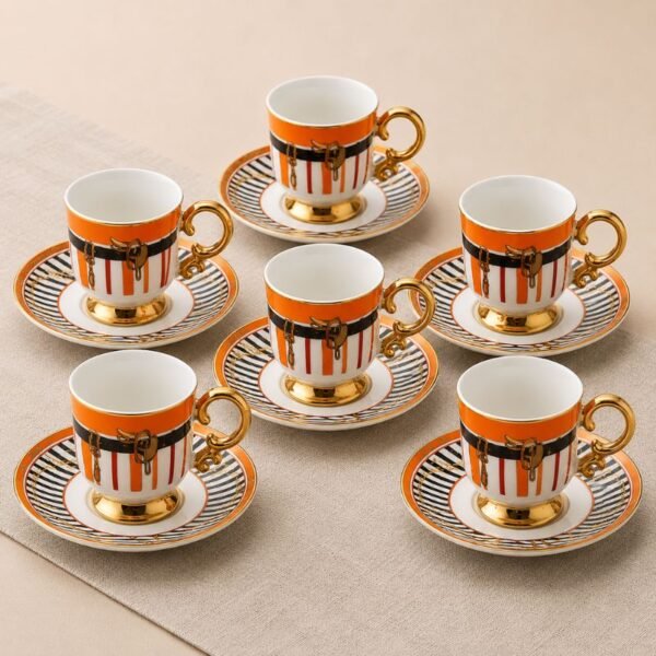 Service à Café Porcelaine inspiration hermès v2