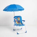 Chaise pliable avec parasol enfant