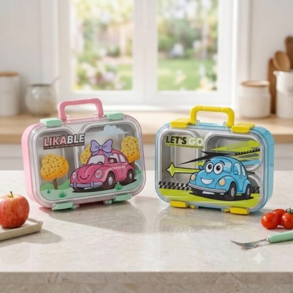 Lunch box en inox 3 compartiments