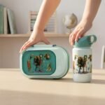 Lunch box en plastique avec bouteille